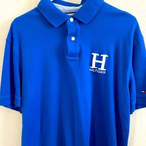 Mens royal blue Tommy Polo shirt.  Sz:  XL